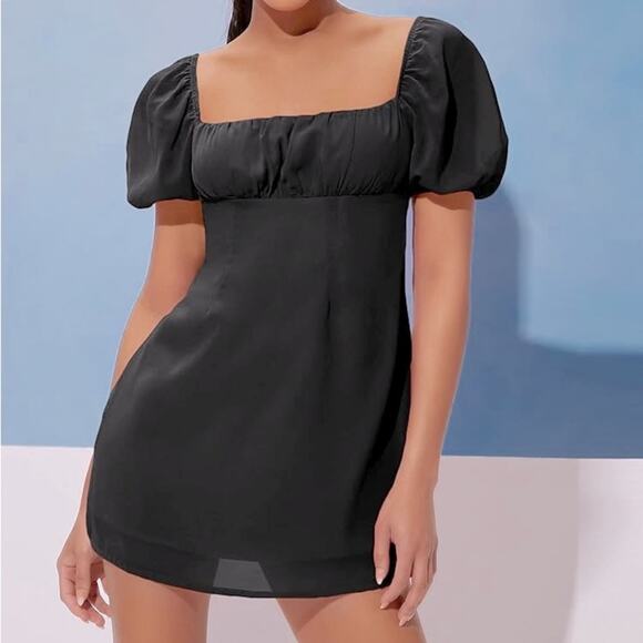 NWT $138 REVOLVE RUMORED Napa Valley MINI DRESS black S - Picture 1 of 16